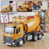 Cement Mixer Construction Toys, Metal DieCast Cement Mixer Truck Model with Simulated Sounds and Lights