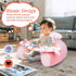 3-36 Baby Donut Sit Me Up Floor Seat for Months, Inflatable Baby Seat with Cover, Activity Chair for Sitting up