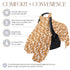 SZYDD Printed Baby Strollers Soft Breathable Cart Seat Sleeve Windproof Basket Protectors Case for Infant Carriers Dust