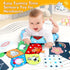 Tummy Tummy Tummy 0-12 Time Pillow, High Contrast Time Mat with Black & White Flash Cards, Double-Sided Time Cushion