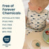 2 Pack 624M) Tiny Twinkle Mess Proof Baby Bibs | Waterproof Toddler Bib for Eating | Baby Apron for Feeding, Machine