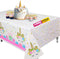 Lifestyle Extra-Large 2 Pack Unicorn Tablecloth - 108"x54" Disposable Table Cover for Birthday Party & Baby Shower