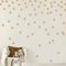 Light Brown Wall Decal Dots (200 Decals) | Easy Peel & Stick Removable Matte Vinyl Polka Dot Decor