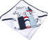 Set 6-12 Baby Hooded Bath Towel and Washcloth for Infants, Boys and Girls Months (Daddy's Sailor)