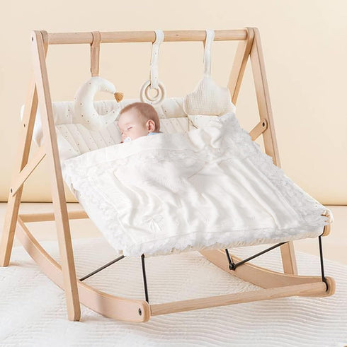 37x42 Booulfi Baby Blanket for Girls Boys Swaddles for Newborns Receiving Blankets Neutral Baptism Christening Knit