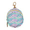 PYBUG Scallops Shape Round Pacifier Storage Case, Polyester & TPU Lined with Hook