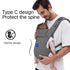 YEMKEZO Cozy (Summer-Gray) Baby Carrier Newborn to Toddler,Newborn Carrier with Head Support, Baby Holder Carrier