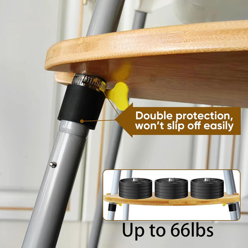 Adjustable Footrest for Antilop IKEA High Chair - Baby Bamboo Accessories