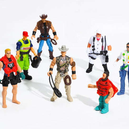 12 4" ONEST Pieces Explorer Action Figures Explorer Figurines Action Figures with Hats & Accessories for Party