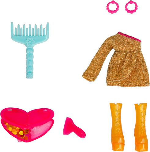 IMC Toys 11" 5 5 10 Inch VIP Girls Hair Makeover Quinn Fashion Doll with Colorful Long Styling Hair and Accessories