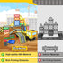 Magnetic Tiles Construction Toys with Crane, Road Pieces, Truck Magnetic Blocks for Kids Ages 3-8, STEM Building
