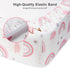 IOCCLH Pack 2-Pack Pack N Play Sheets Fitted, Fit for Standard N Play Mattress, Mini Crib Sheets,Breathable Soft Unisex