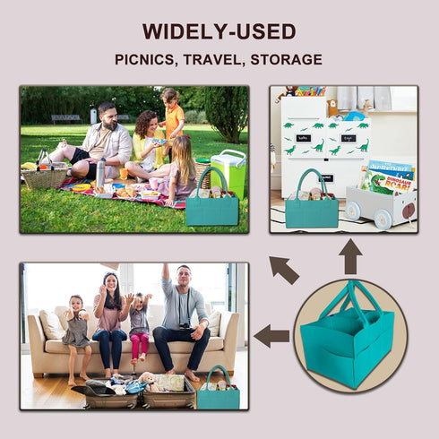 Baby Diaper Caddy is a versatile baby basket designed for nursery storage, car organization, and as a thoughtful gift