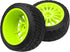 80mm/3.14" Rubber Tires & Plastic Wheel Rims 2.2 Inch 12mm Hex Hub Compatible with 1/10 HPI WR8 Off-Road Rally 1/14