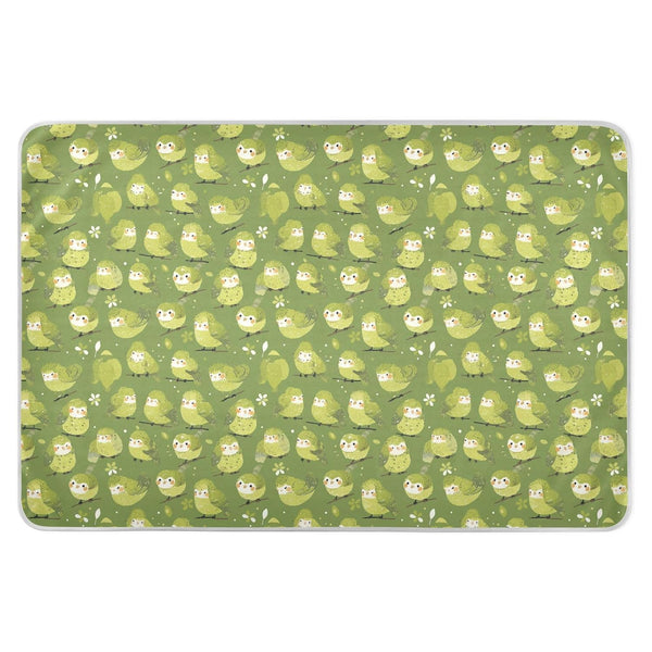 siphylline Green Cute Birds Extra Large Resuable Potty Training Pad Soft Absorbent Diaper