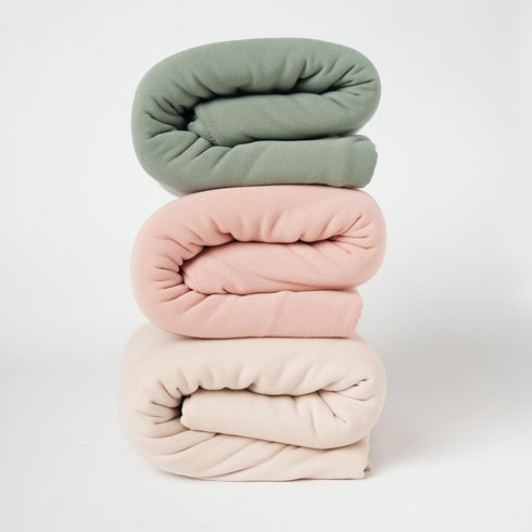 Baby Swaddle Receiving Blankets with Matching Beanie Set, Newborn Nursery Wrap for Baby Girls and Boys (Green)