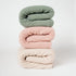 Baby Swaddle Receiving Blankets with Matching Beanie Set, Newborn Nursery Wrap for Baby Girls and Boys (Green)