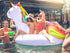 TURNMEON 102" Giant Flamingo Pool Float, Inflatable Summer Beach Float for 2-4 Multi Players, Kids & Adults