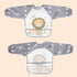 YINGJEE 3 6-36 Waterproof Baby Bibs, Pieces Bib with Sleeves EVA Long Sleeve Bib Boys Girls Months, Waterproof Baby
