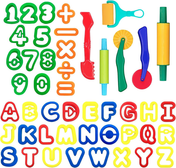 Clay and Play Dough Tools Six Piece Set, Ages 3 & Up DIMROM (47pcs)