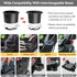Car Seat Cup Holder Snack Tray Black, Toddler Travel & Road Trip Essentials Accessory for Mess-Free Snacking in the