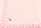 Sanjit Knitted Crochet Finished Medium Pink Chenille Large Blanket with Abc Patch