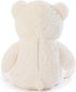 Poutmac 47 Inch Giant Teddy Bear Stuffed Animal, White Big Plush Teddy Bear for Valentine's Gift, Soft for Christmas