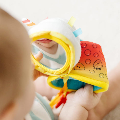 2-Pack Melissa & Doug Multi-Sensory Take-Along Clip-On Infant Toy (PB&J and Bubble Tea)