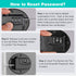 Heavy Duty Combination Refrigerator Lock - 2 Pack, Child Proof Cabinet Locks (Black)