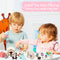 43Pcs Cat Figures Playset, Interactive Pretend Play Kit, Realistic Cats Care Center for Girls Boys Age 3 4 5 6+,