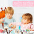 43Pcs Cat Figures Playset, Interactive Pretend Play Kit, Realistic Cats Care Center for Girls Boys Age 3 4 5 6+,