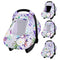 Car Seat Cover Baby Girl, Warm Winter Carseat Cover for Baby, Purple