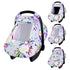 Car Seat Cover Baby Girl, Warm Winter Carseat Cover for Baby, Purple