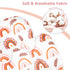 Ultra Soft Rainbow Infant Car Seat Insert & Nursing Pillow Cover - Pea Pod Design