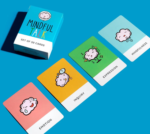 The School of Mindfulness - Mindfulness Game for Kids: Mindful Talk Cards for Authentic Conversations with Parents