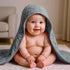VitalCozy 12 (32 32 Inch,Multicolor) Pcs Baby Muslin Hooded Bath Towels and Washcloths Muslin Cotton Hooded Baby Towels