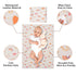 Vegan Leather Baby Changing Mat - Wipeable Portable Changing Pad, Foldable Travel Mat for Newborns (Rainbow, 20"*28")