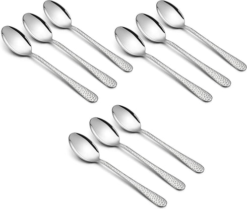9-Piece Stainless Steel Kids Spoons, HaWare Toddler Flatware, Mini Cutlery Set for Home Kitchen School