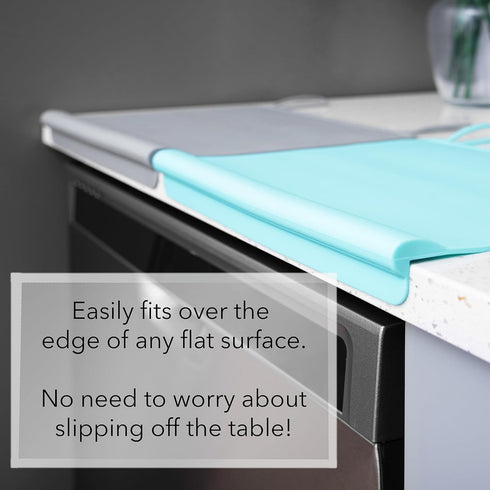 The Table Tyke Table Tyke Placemat XL Silicone Baby Placemat with Teething Edge Bumper - Waterproof Toddler Table Mat
