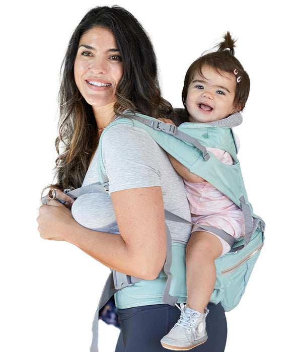 Baby Carrier - 6-in-1 Ergonomic Soft Carrier with Hip Seat and Large
