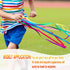 6 Pieces Ribbon Hand Kite Montessori Toy, Creative Waldorf Toy with Wood Ring, Bright Colors for Birthday Party