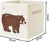CLCROBD Foldable Animal Cube Storage Bins Fabric Toy Box/Chest/Organizer for Toddler/Kids Nursery, Playroom, 13 inch (Bear)