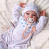 6 Set, BABESIDE Pcs Reborn Baby Doll Accessories Cute Bear Pattern Baby Doll Bottles and Magnetic Pacifiers