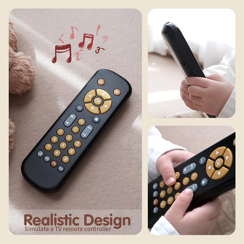Nueplay Baby TV Remote Control Toy with Light and Sound, Realistic Controller for 6, 12, 18 Months