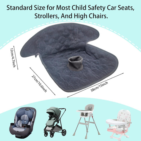 2 Pack Potty Training Car Seat Protector & Bag, Waterproof Piddle Pads for Carseat, High Chair & Stroller, Soft