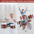 Set 3-5 5 3 4 5 Toy Drum for Kids Ages Toddler Jazz Drum Kit with Drums Musical Instruments Toys for Year Old Boys