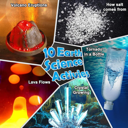 UNGLINGA 70 Lab Experiments Science Kits for Kids, Educational Scientific Toys Birthday Gift Idea
