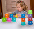 17 PCs Multicolor Nesting and Stacking Cups Set, Baby Bathtub Toys for Early Learning Educational Play