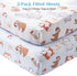 Set 4 2 Set Crib Bedding Pieces Includes Comforter, Fitted Sheets for Easy Changing, Crib Skirt Soft, Breathable