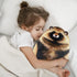 Cute Raccoon Plush Pillow,Soft & Comfortable Raccoon Stuffed Animal Toy, Huggable Plushie Throw Pillow for Kids, Girls